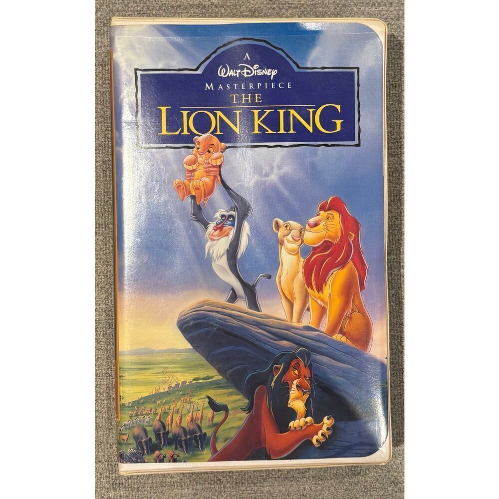 vintage 1995 Walt Disney Masterpiece Collection VHS tape of The Lion King